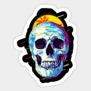 Skull retro80s Sticker